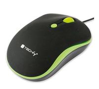 Techly 306721 Mouse Ottico USB 1600 Dpi Nero/Verde Nero/Verde