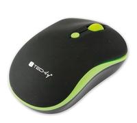 Techly Mouse Wireless 2.4GHz 800-1600 dpi Nero/Verde
