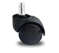 Techly 307469 Ruota a Clip Sostitutiva per Sedie Nero