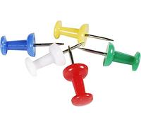 Techly 309302 Spilli Colorati Puntine con Testina per Lavagne in Sughero 20 pz Multicolor
