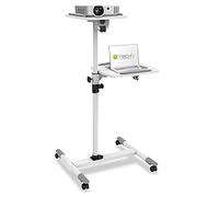 Techly Carrello Supporto per Proiettore Beamer Notebook PC Ripiani Regolabili