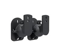 Techly 309692 Coppia Staffe Speakers a Parete Universali Regolabili Nero