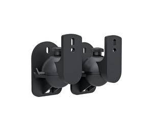 Techly 309692 Coppia Staffe Speakers a Parete Universali Regolabili Nero
