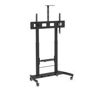 Techly Supporto da Pavimento TV LCD/LED 52-110'' Altezza Regolabile 2 Mensole