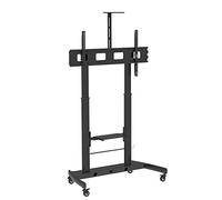 Supporto da Pavimento TV LCD/LED 52-110'' Altezza Regolabile 2 Mensole
