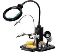 Techly Kit per Saldatura con Lampada LED e lente ingrandimento