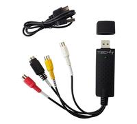 Techly Audio Video Grabber 360844 USB 2.0 Nero