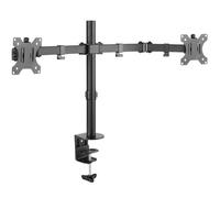 Techly Supporto da Scrivania per 2 Monitor 13-32'' a Morsetto