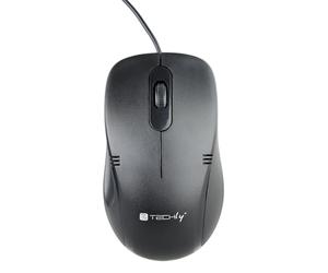 Techly 361063 Mouse Ottico USB 1000 Dpi Nero Nero