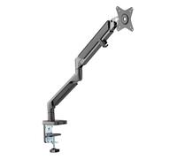 Techly 361193 Supporto da Scrivania per Monitor LED 17-32" con Molla a Gas Nero Grigio Scuro