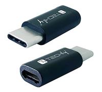 Techly 361421 Mini Convertitore Adattatore USB-C™ Maschio a Micro USB Femmina Nero