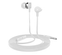 Techly 361650 Auricolari Stereo in-Ear con Microfono Bianchi Bianco