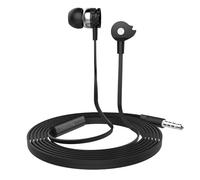 Techly 361667 Auricolari Stereo in-Ear con Microfono Neri Nero