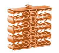 Techly 361803 Organizzatore Modulare a Pettine per 24 Cavi Ethernet Arancione Arancione