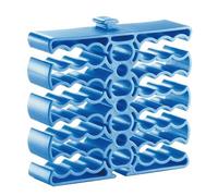 Techly 361810 Organizzatore Modulare a Pettine per 24 Cavi Ethernet Blu Blu