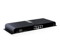Techly 361841 Extender Splitter 4 Vie HDMI con IR su Cavo CAT6/6a/7 Fino a 120m Nero