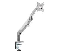 Techly Supporto da Scrivania Monitor LED 17-32'' con Molla a Gas Bianco Silver