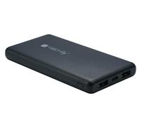 Techly 362541 Power Bank Caricatore da 10000 mAh 2X USB 1x USB-C™ con Cavo USB-C™ Nero