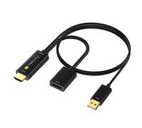 Adattatore video Techly Convertitore da HDMI a Displayport HDMI-DP12A6