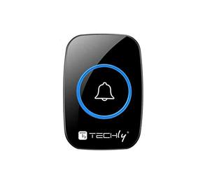 Techly 362695 Trasmettitore aggiuntivo Campanello Wireless Fino a 300m Nero