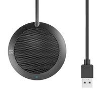 Techly 362718 Microfono USB Omnidirezionale da Conferenza Nero