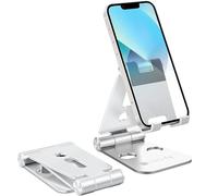 Techly Supporto Regolabile e Pieghevole Porta Smartphone Tablet da Scrivania