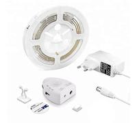 Techly 363302 Striscia LED Sensore di Movimento e Alimentatore per Il Letto 1,2m Bianco