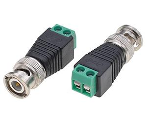 Techly 363357 Adattatore Connettore Terminal Block 2-Pin a BNC Maschio Nero/Verde