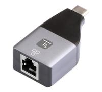 Techly Adattatore Convertitore 363487 da USB-C a RJ45 Ethernet Gigabit 1000Mbps Nero/Argento