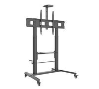 Techly Supporto a Pavimento per TV con Altezza Regolabile per TV da 52'' a 110''