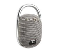 Techly 365696 Mini Altoparlante Wireless BT V5.3 Speaker Luce LED Vivavoce TF USB Grigio Grigio