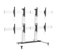 Techly Supporto a Pavimento per 4 TV LCD/LED 32-55'' per Video Wall