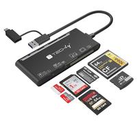 Techly Lettore di Memorie SD 7 in 1 USB 3.0 tipo A e USB-C™