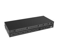 Techly 367300 Matrix Switch HDMI 2.0 4x2 18Gbps 4k@60Hz con estrattore Audio Nero