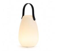 Techly 367553 Lampada LED Multicolore Ricaricabile da Tavolo con Maniglia e Telecomando Bianco