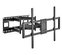 TECHLY - Staffa A Muro Slim Per Tv Led Lcd 60-120'' Nero - SPEDIZIONE GRATUITA