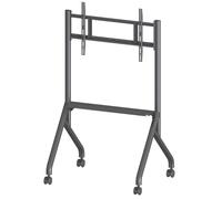 Techly Supporto mobile da pavimento multifunzione 367744 per TV 55-86'' VESA max 800x500 Nero