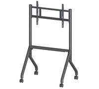 Techly 367768 Supporto Mobile da Pavimento Multifunzione per TV LCD/LED/Plasma 65-100" Nero Nero