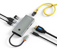 Techly Docking Station Multifunzione Hub USB-C™ 6 in 1 con interruttore