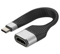 Techly Cavo Corto Piatto USB-C™ Maschio a HDMI Femmina FPC 13,6 cm