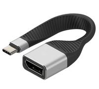 Techly Cavo Corto Piatto USB-C™ Maschio a Displayport Femmina FPC 13,1 cm