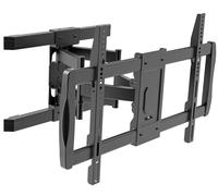 Techly Staffa a muro 368031 doppio braccio per TV LCD 42-75'' Full-Motion Nero