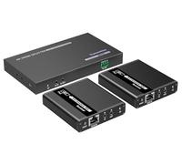 Techly 368482 Extender Splitter HDMI 2 Vie su Cavo di Rete 70 Metri PoC Nero