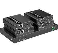 Techly Extender Splitter HDMI 4 vie su Cavo di Rete 70 metri PoC