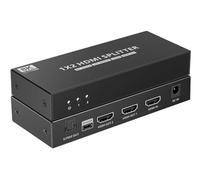 Techly Splitter HDMI 8K UHD 3D 60Hz 2 vie CEC SPDIF Ottico