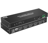 Techly 368536 Switch 4x1 HDMI 2.1 8K 3D con SPDIF Ottico Nero