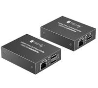 Techly HDMI KVM Extender su Cavo di Rete 1080p@60Hz fino a 70m 4K fino a 40m