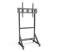 Techly Supporto da Pavimento TV LCD/LED 55-100'' Altezza Regolabile con Mensola