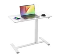 Techly 368765 Sit-Stand Scrivania Compatta Postazione di Lavoro con Altezza Regolabile Bianco