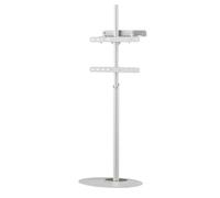 Techly Stand da Pavimento TV/LED LCD 32''-65'' con Base Ovale Bianco